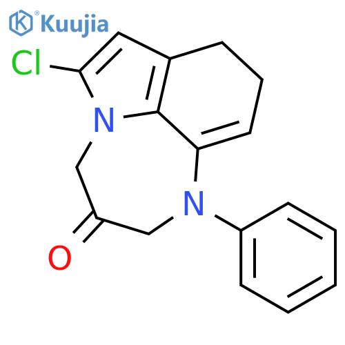 Pyrrolo[1,2,3-ef]-1,5-benzodiazepin-2(1H)-one,9-chloro-6,7-dihydro-4-phenyl- structure