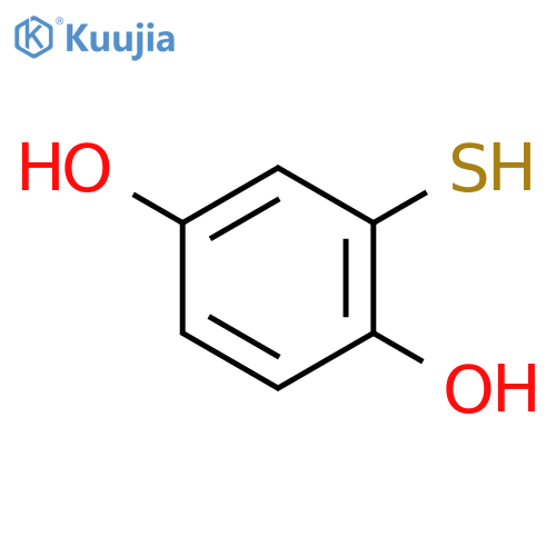 2-Mercaptobenzene-1,4-diol structure