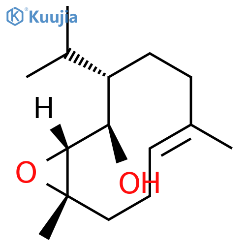 11-Oxabicyclo[8.1.0]undec-6-en-2-ol,6,10-dimethyl-3-(1-methylethyl)-, (1R,2R,3S,6E,10S)- (9CI) structure