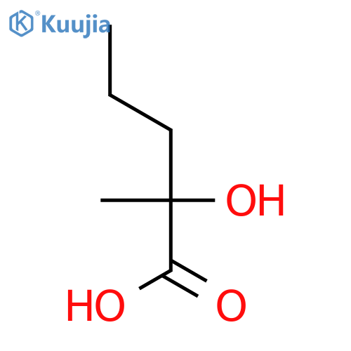 2-hydroxy-2-methylpentanoic acid structure