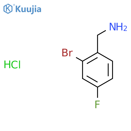 2-Bromo-4-fluorobenzylamine hydrochloride structure