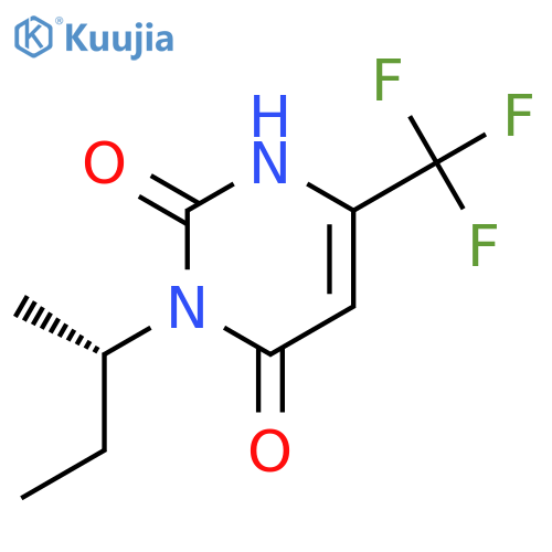 2,4(1H,3H)-Pyrimidinedione, 3-[(1S)-1-methylpropyl]-6-(trifluoromethyl)- structure