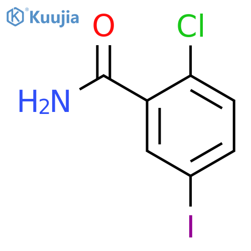 2-CHLORO-5-IODOBENZAMIDE structure