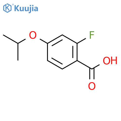 2-fluoro-4-(propan-2-yloxy)benzoic acid structure
