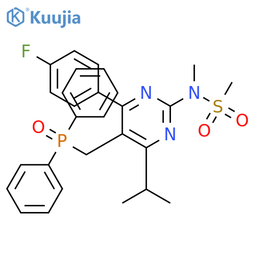 Diphenyl4-(4-Fluorophenyl)-6-isopropyl-2-(N-methylmethylsulfonyl)amino-pyrimidin-5-yl-methylphosphine Oxide structure