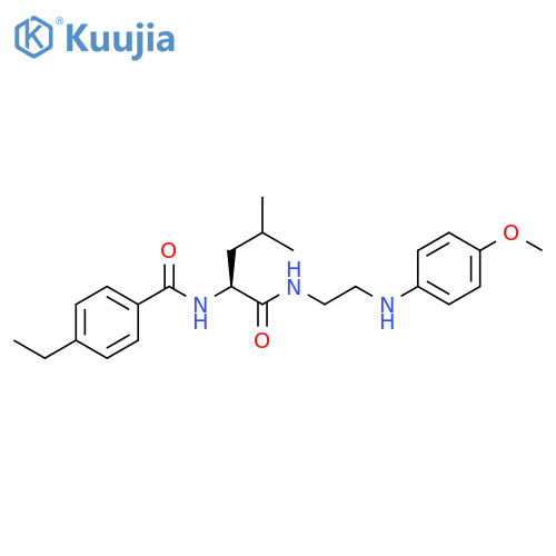 Benzamide,4-ethyl-N-[(1S)-1-[[[2-[(4-methoxyphenyl)amino]ethyl]amino]carbonyl]-3-methylbutyl]- structure