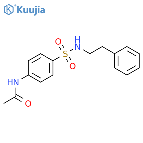 N-(4-{[(2-phenylethyl)amino]sulfonyl}phenyl)acetamide structure