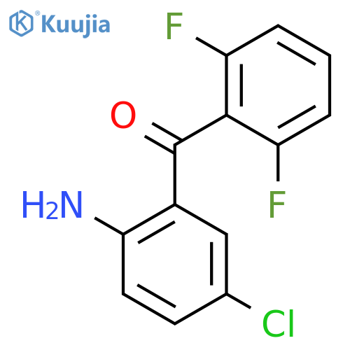 2-Amino-5-chloro-2',6'-difluoro-benzophenone structure