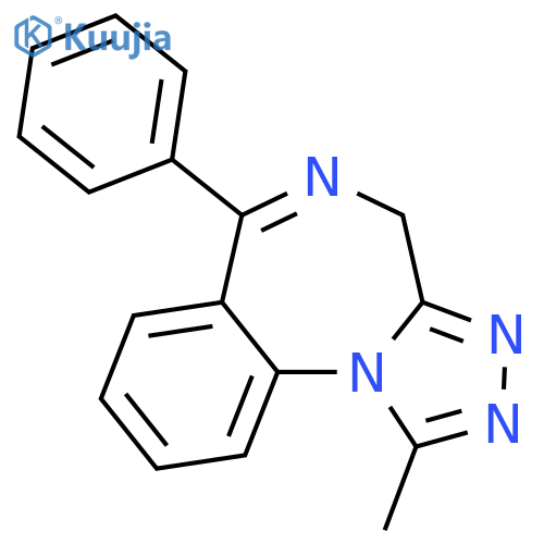 4H-[1,2,4]Triazolo[4,3-a][1,4]benzodiazepine,1-methyl-6-phenyl- structure