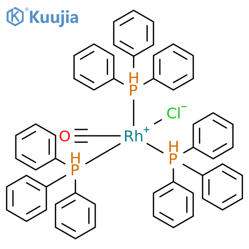 Rhodium, carbonylchlorotris(triphenylphosphine)- structure