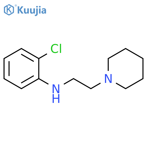 1-Piperidineethanamine, N-(2-chlorophenyl)- structure