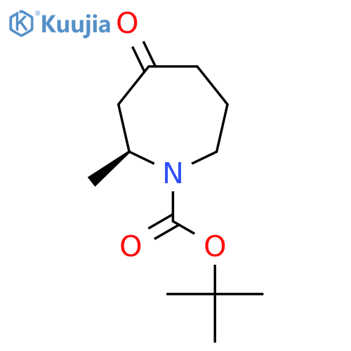 tert-butyl (2S)-2-methyl-4-oxo-azepane-1-carboxylate structure
