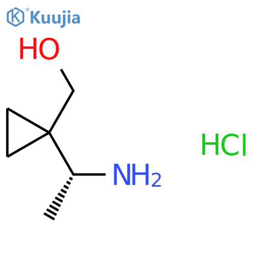 [1-[(1R)-1-aminoethyl]cyclopropyl]methanol;hydrochloride structure