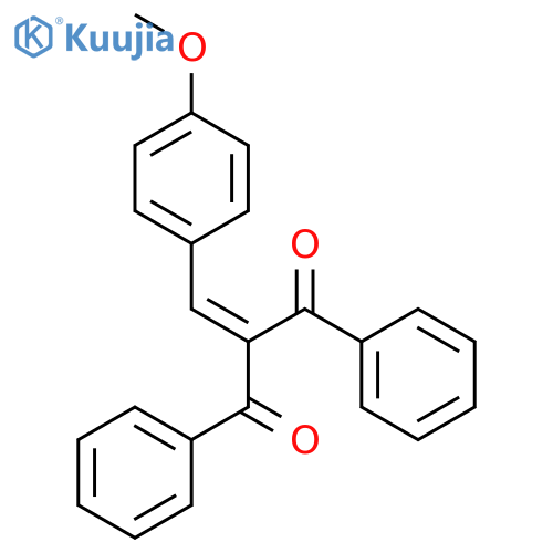 2-(4-Methoxybenzylidene)-1,3-diphenyl-1,3-propanedione structure