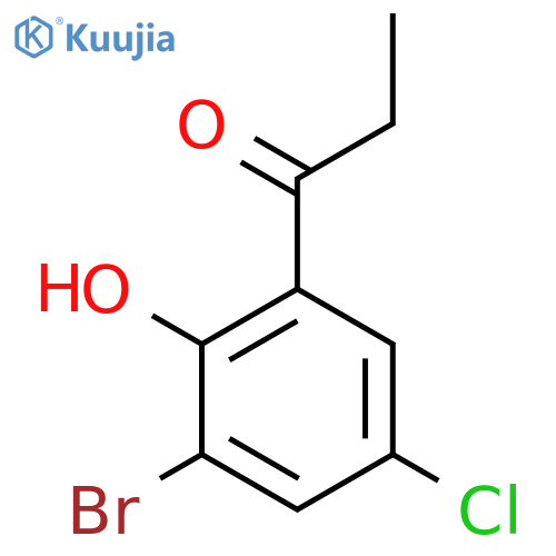 1-(3-Bromo-5-chloro-2-hydroxyphenyl)propan-1-one structure
