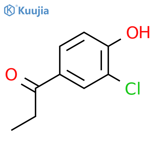 1-(3-chloro-4-hydroxyphenyl)propan-1-one structure