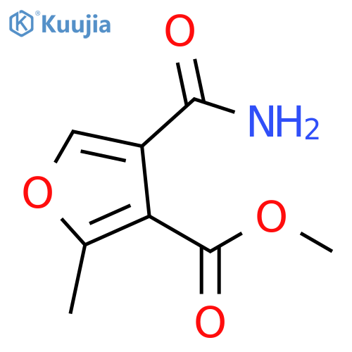 4-Carbamoyl-2-methyl-furan-3-carboxylic acid methyl ester structure