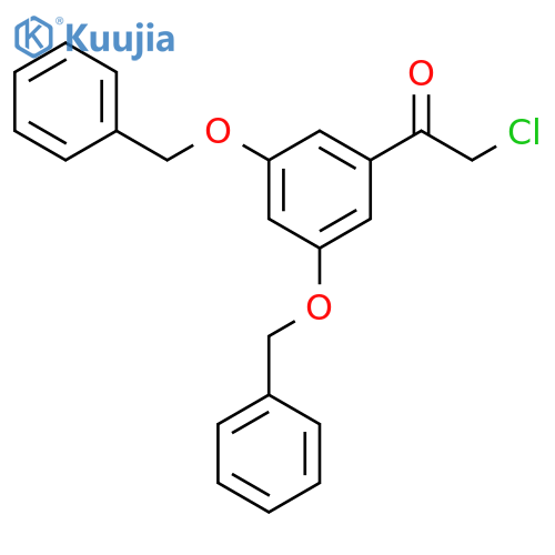 Ethanone, 1-[3,5-bis(phenylmethoxy)phenyl]-2-chloro- structure