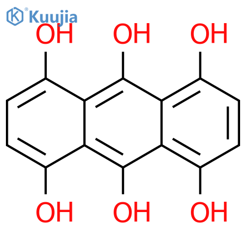 Dihydro-1,4,5,8-tetrahydroxyanthraquinone structure
