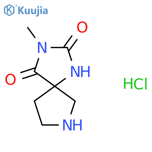 3-Methyl-1,3,7-triazaspiro[4.4]nonane-2,4-dione hydrochloride structure