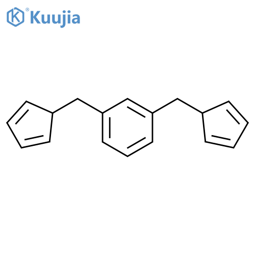 BENZENE, 1,3-BIS(2,4-CYCLOPENTADIEN-1-YLMETHYL)- structure