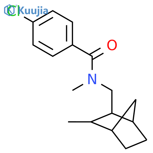 Benzamide,4-chloro-N-methyl-N-[(3-methylbicyclo[2.2.1]hept-2-yl)methyl]- structure