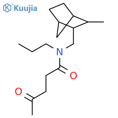 N-[(3-methylbicyclo[2.2.1]hept-2-yl)methyl]-4-oxo-N-propylpentanamide structure