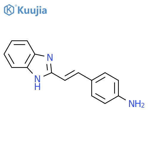 4-[(e)-2-(1h-benzimidazol-2-yl)vinyl]aniline structure
