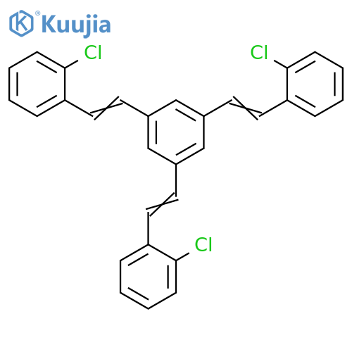 Benzene, 1,3,5-tris[2-(2-chlorophenyl)ethenyl]- structure