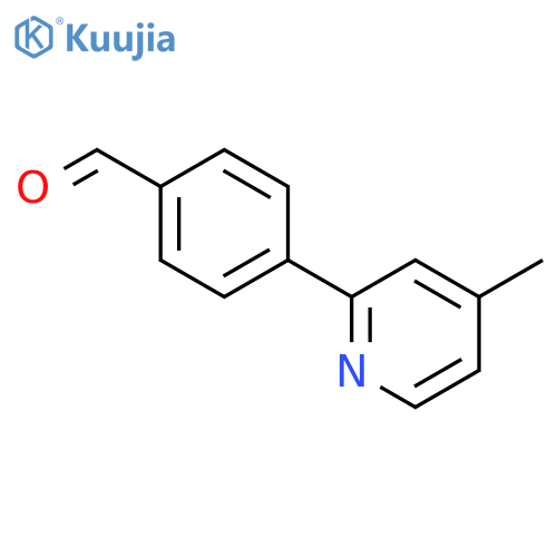Benzaldehyde,4-(4-methyl-2-pyridinyl)- structure