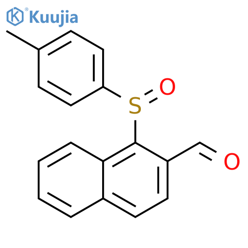 2-Naphthalenecarboxaldehyde, 1-[(4-methylphenyl)sulfinyl]- structure