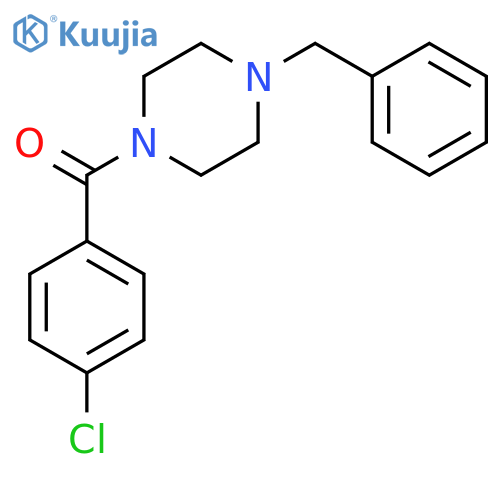 (4-benzylpiperazin-1-yl)(4-chlorophenyl)methanone structure