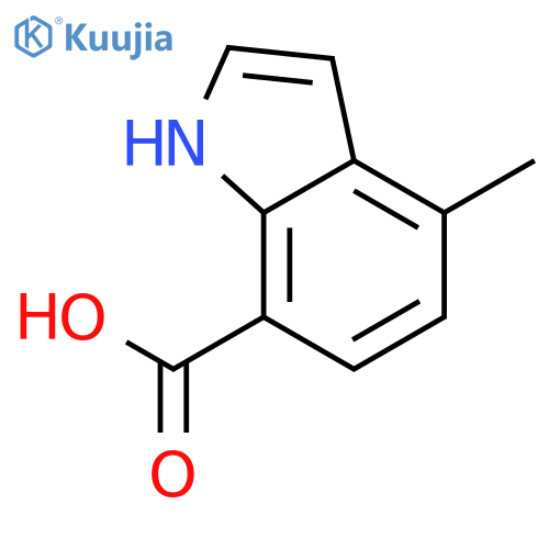 4-Methyl-1H-indole-7-carboxylic acid structure