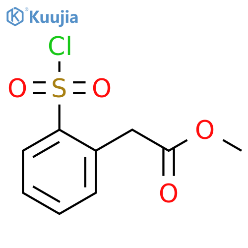 methyl 2-2-(chlorosulfonyl)phenylacetate structure