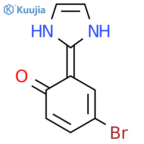 4-bromo-6-(1,3-dihydroimidazol-2-ylidene)cyclohexa-2,4-dien-1-one structure