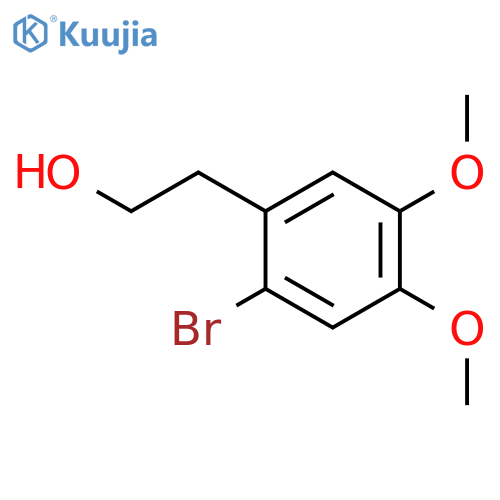 2-(2-bromo-4,5-dimethoxyphenyl)ethan-1-ol structure