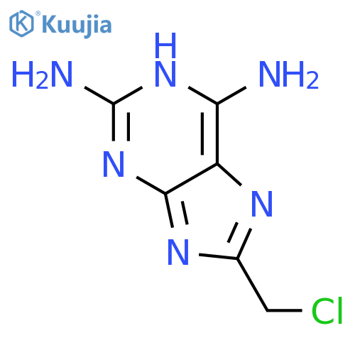 1H-Purine-2,6-diamine, 8-(chloromethyl)- structure
