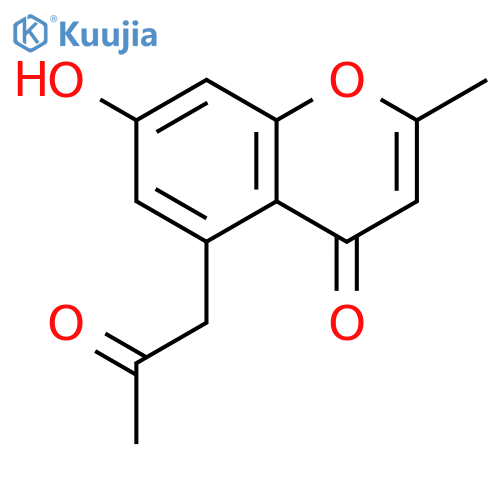 4H-1-Benzopyran-4-one,7-hydroxy-2-methyl-5-(2-oxopropyl)- structure
