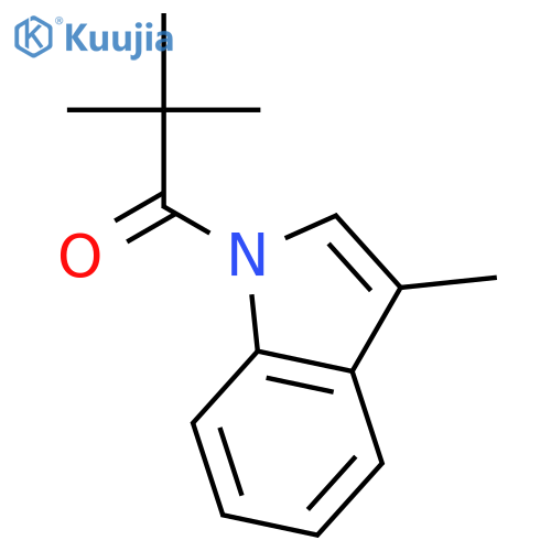 1H-Indole, 1-(2,2-dimethyl-1-oxopropyl)-3-methyl- structure