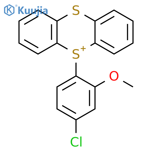 Thianthrenium, 5-(4-chloro-2-methoxyphenyl)- structure