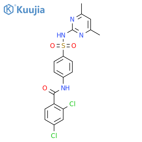 2,4-dichloro-N-{4-(4,6-dimethylpyrimidin-2-yl)sulfamoylphenyl}benzamide structure