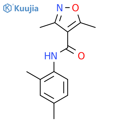 N-(2,4-Dimethylphenyl)-3,5-dimethyl-4-isoxazolecarboxamide structure