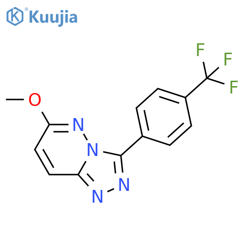 6-Methoxy-3-4-(trifluoromethyl)phenyl1,2,4triazolo4,3-bpyridazine structure