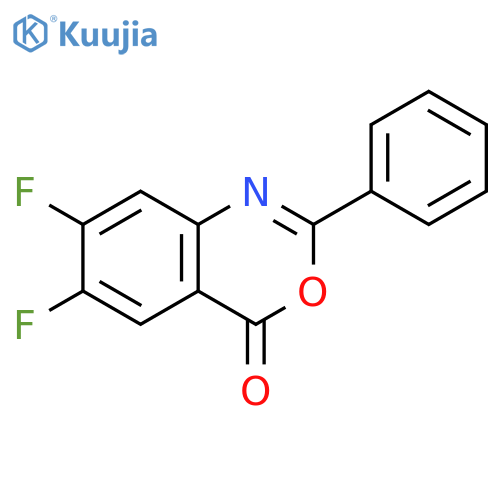4H-3,1-Benzoxazin-4-one, 6,7-difluoro-2-phenyl- structure