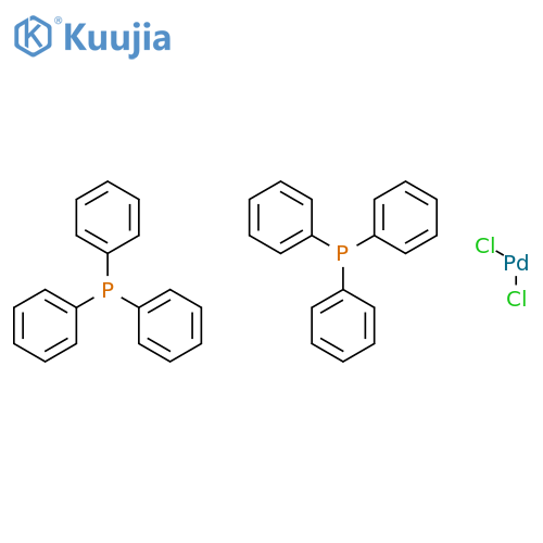 trans-Bis(triphenylphosphine)palladium dichloride structure