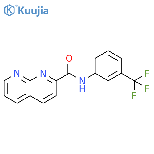 1,8-Naphthyridine-2-carboxamide,N-[3-(trifluoromethyl)phenyl]- structure