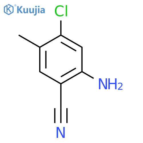 2-amino-4-chloro-5-methylbenzonitrile structure