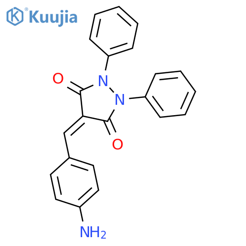 3,5-Pyrazolidinedione, 4-[(4-aminophenyl)methylene]-1,2-diphenyl- structure