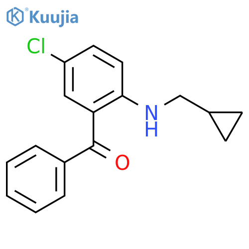 2-Cyclopropylmethylamino-5-chlorobenzophenone structure