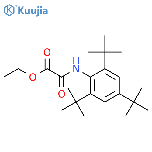 Acetic acid, oxo[[2,4,6-tris(1,1-dimethylethyl)phenyl]amino]-, ethyl ester structure